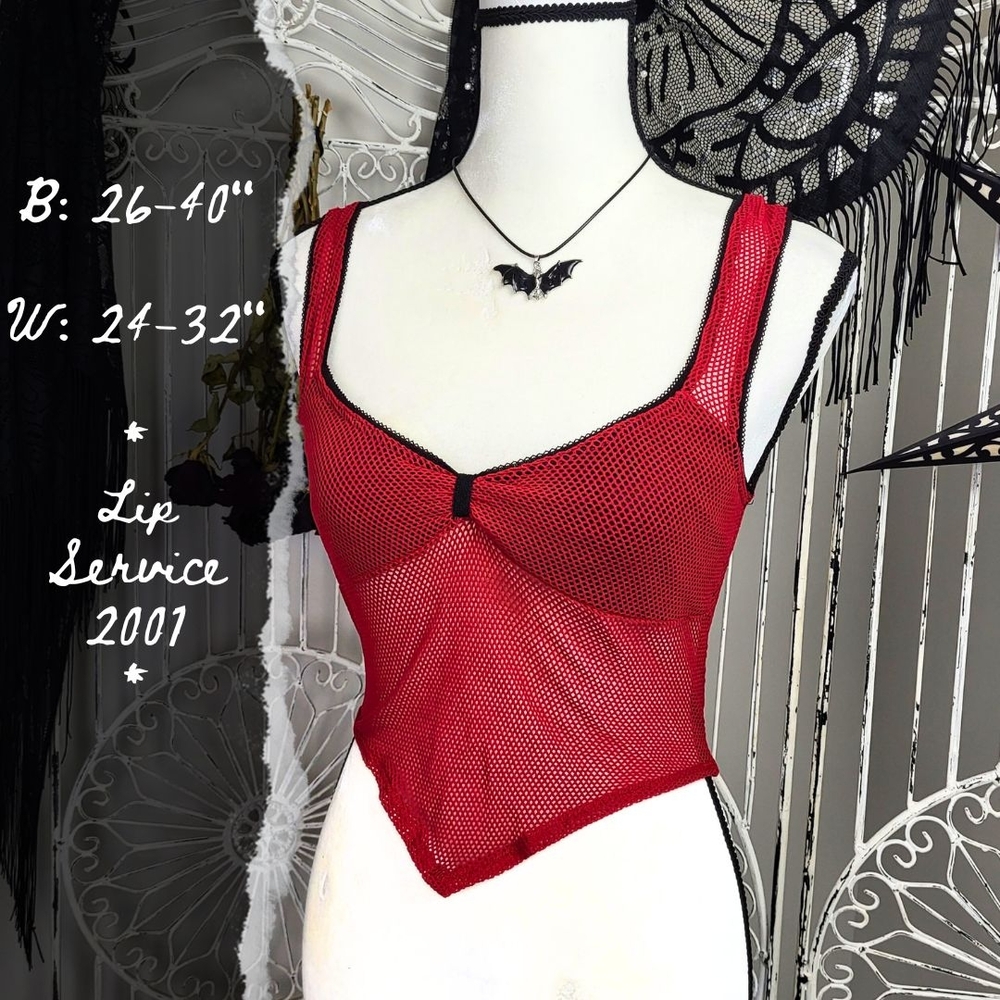 2001 Lip Service Y2K Fishnet Top